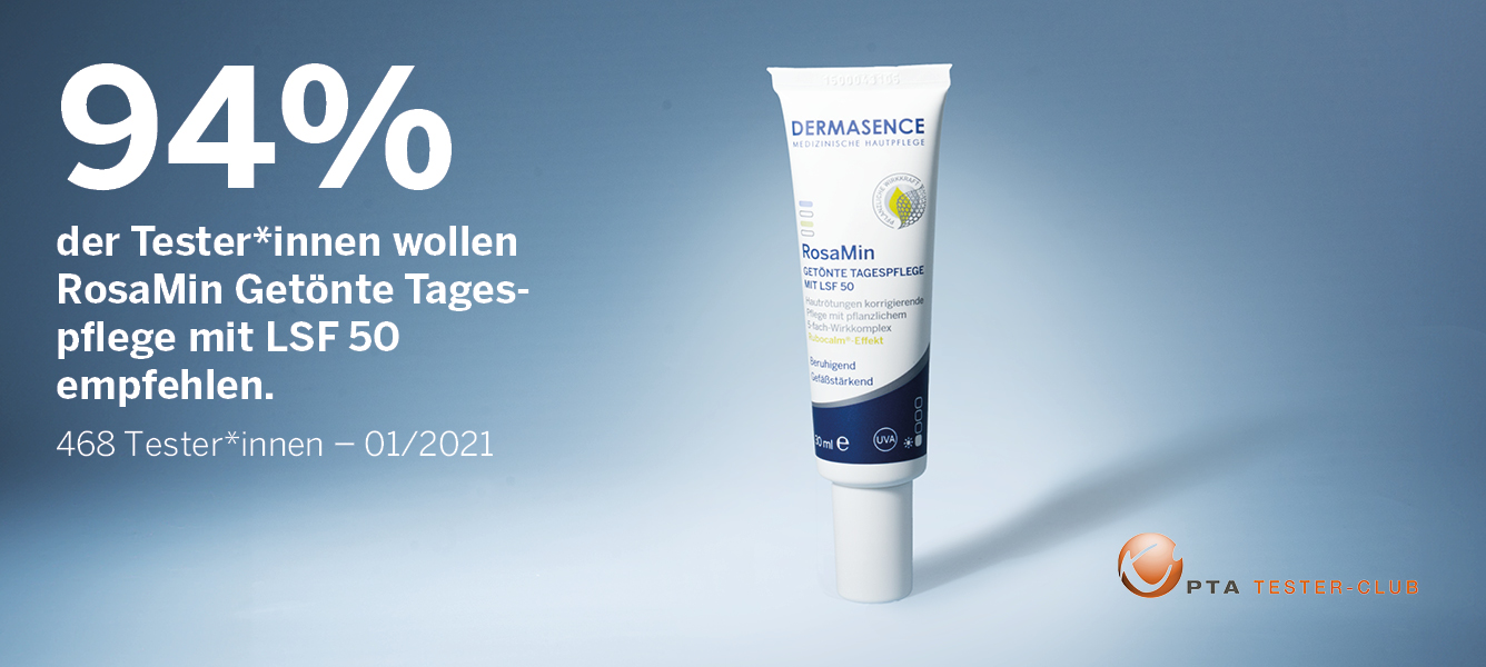 Ergebnis des Produkttests mit RosaMin Getönte Tagespflege mit LSF 50