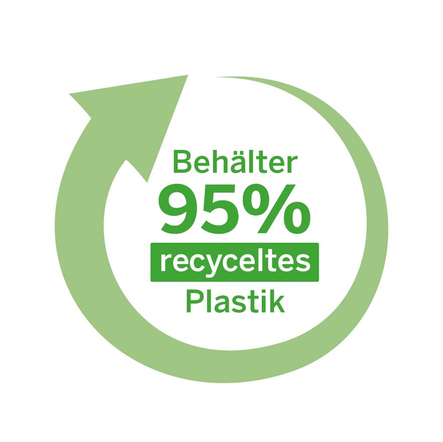 Siegel: Behälter zu 95% aus recyceltem Plastik