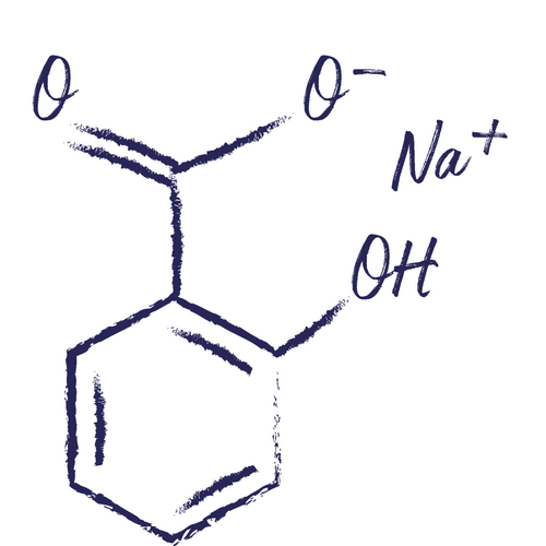 Strukturformel: Natriumsalicylat